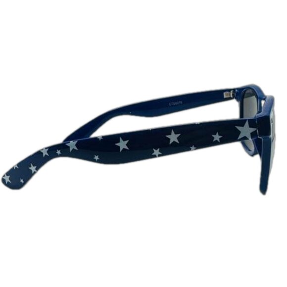 9075 | Blue USA Themed California Classic Sunglasses - Picture 3 of 5